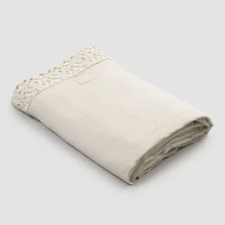 Viadurini Textile Bettlaken-Leinen Doppelbettlaken mit Poema Lace, 3 Oberflächen - Dulcis