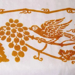 Viadurini by Marchi 1633 Tischdecken-Leinen Frühstücksservierset mit handgefertigtem Druck Unikat