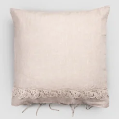 Viadurini Textile Kissenbezüge-Leinen Kissenbezug mit Armonia Spitze und Staub oder Rücken Schnürsenkel - Masone