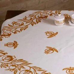 Viadurini by Marchi 1633 Tischdecken-Leinentischdecke von hoher Handwerkskunst mit italienischem Kunstdruck