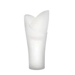 Viadurini in the Garden Lichtmöbel-Leuchtende Außenvase aus weißem Polyethylen Made in Italy - Galileo