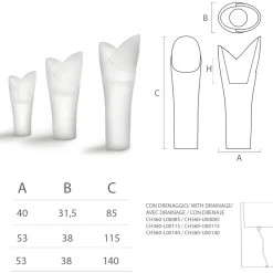 Viadurini in the Garden Lichtmöbel-Leuchtende Außenvase aus weißem Polyethylen Made in Italy - Galileo