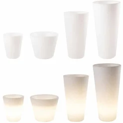 Viadurini Lighting Lichtmöbel-Leuchtende Vase für Außen- und Innenräume, farbenfrohes Design in 3 Dimensionen - Vasostar