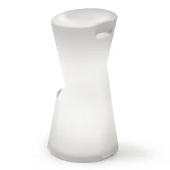 Viadurini in the Garden Lichtmöbel-Leuchtender Außenhocker aus weißem Polyethylen Made in Italy - Strawberry