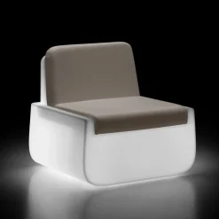 Viadurini in the Garden Lichtmöbel|Sessel Kunststoff-Leuchtender Outdoor-Sessel aus Polyethylen mit Kissen Made in Italy - Belida