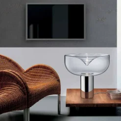 Leucos Design Tischlampen-Aella Tischlampe RGB Led in modernem Design aus Kristallglas