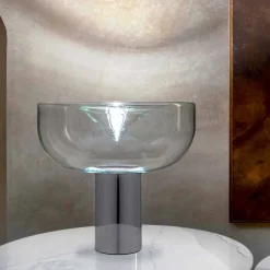 Leucos Design Tischlampen-Aella Tischlampe RGB Led in modernem Design aus Kristallglas