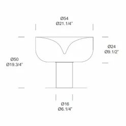 Leucos Design Tischlampen-Aella Tischlampe RGB Led in modernem Design aus Kristallglas