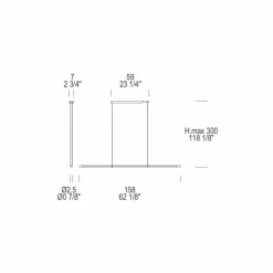 Leucos Designer Pendelleuchten-Volta Hängeleuchte verstallbar 360° mit Touch Dimmer
