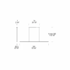 Leucos Designer Pendelleuchten-Volta Hängeleuchte verstallbar 360° mit Touch Dimmer