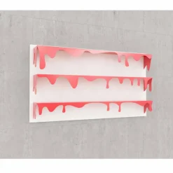 Mabele Moderne Design Bücherregale-Library Motiv Kolata 130x70 (3 Böden)