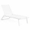 Viadurini in the Garden Sonnenliegen-Liegende Chaiselongue im Freien mit Rädern, Aluminium und Textilien - Juwel