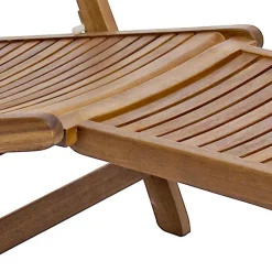 Viadurini in the Garden Sonnenliegen-Liegende Chaiselongue im Freien aus Naturholz - Roxen