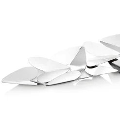 Viadurini Decor Küchenzubehör-Lineares Herzstück mit Herzen aus silbernem Metall Elegantes Design - Arlan