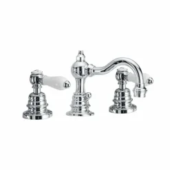 Viadurini Taps Waschbeckenarmaturen-3-Loch Messing Waschbecken Mixer Made in Italy - Binsu