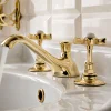 Viadurini Bathroom Waschbeckenarmaturen-3-Loch-Waschtischarmatur aus Messing im Vintage-Stil, hergestellt in Italien - Katerina