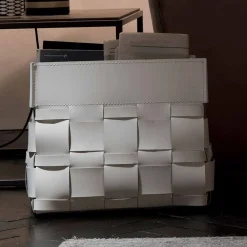 Limac Design Zeitungsständer-Lory Design Wand-montiert Lederzeitschrift Rack, hergestellt in Italien