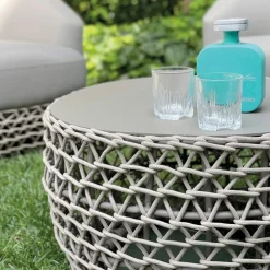 Viadurini in the Garden Garten Lounge Set-Lounge-Set für den Außenbereich mit gewebtem Stoffsockel - Pixie