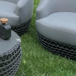 Viadurini in the Garden Garten Lounge Set-Lounge-Set für den Außenbereich mit gewebtem Stoffsockel - Pixie