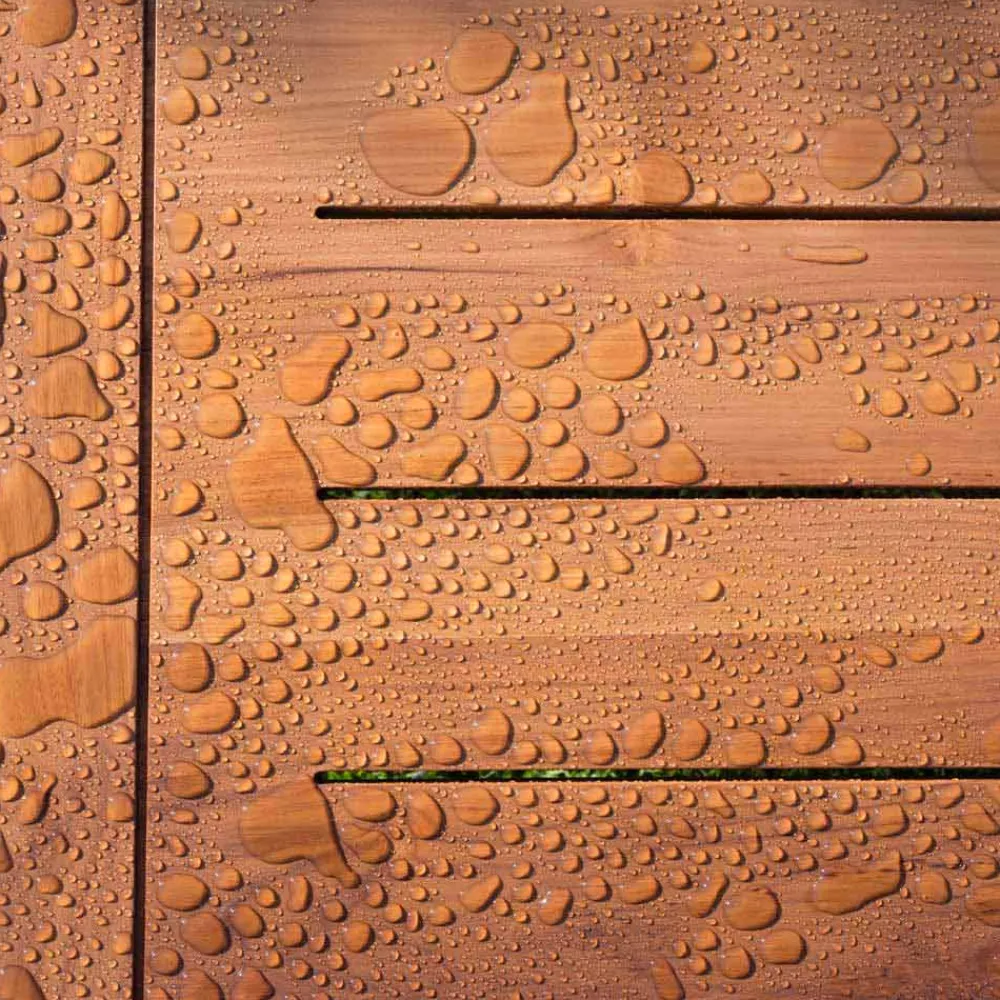 Viadurini in the Garden Garten Beistelltisch-Low Square Outdoor Couchtisch in Naturholz oder Schwarz Design - Suzana