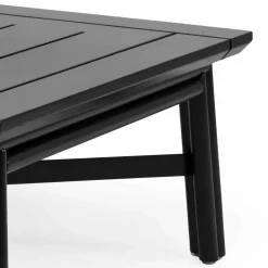 Viadurini in the Garden Garten Beistelltisch-Low Square Outdoor Couchtisch in Naturholz oder Schwarz Design - Suzana