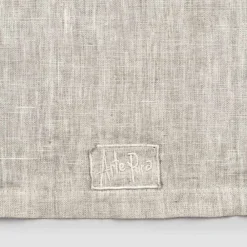 Viadurini Textile Runner-Läufer aus beigem Leinen mit luxuriöser italienischer handgefertigter Kante mit Falte - Limao