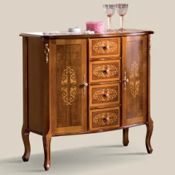 Viadurini Classic Anrichte-Luxuriöses klassisches Sideboard für Wohnzimmer aus Made in Italy Holz - Katerine