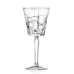 Viadurini Kitchen Italienisches Kristallgeschirr-Luxus Dekorierte Öko Kristall Wein- oder Wassergläser 12 Stück - Catania