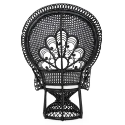 Viadurini in the Garden Sessel Rattan-Luxus Design Garten Sessel für den Außenbereich in Schwarz Rattan - Serafino