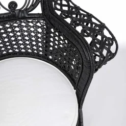 Viadurini in the Garden Sessel Rattan-Luxus Design Garten Sessel für den Außenbereich in Schwarz Rattan - Serafino