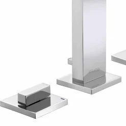 Viadurini Taps Waschbeckenarmaturen-Luxus Design Messing 3-Loch Waschbecken Wasserhahn - Etto