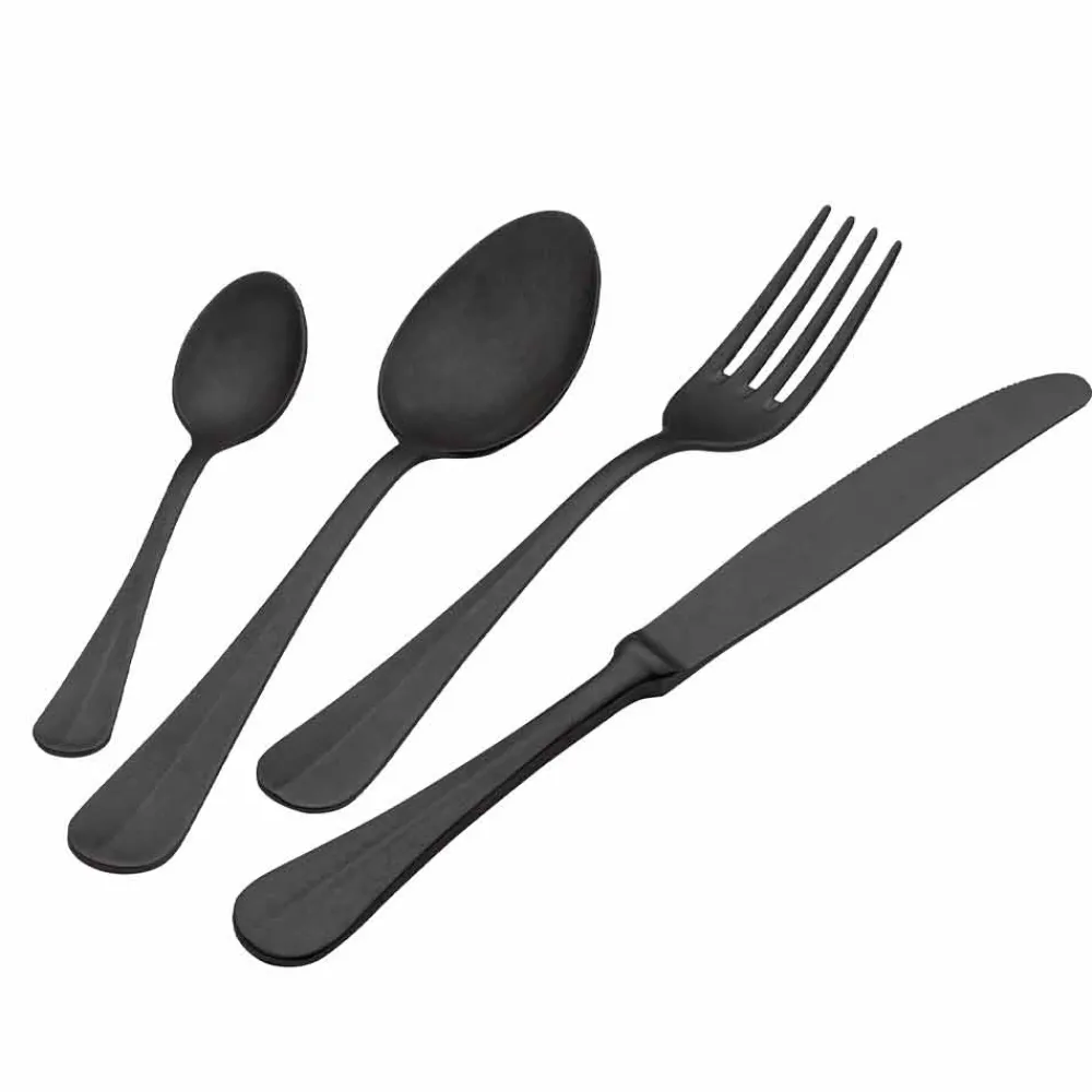 Viadurini Kitchen Besteck Set-Luxus Design Stahl Besteck Vintage Coloured Effect 24 Stück - Tigger