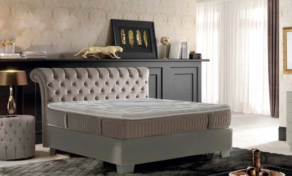 Viadurini Night Design Doppelbett Matratzen-Luxus Doppelmatratze aus Memory Foam H 25 cm Made in Italy - Arancia