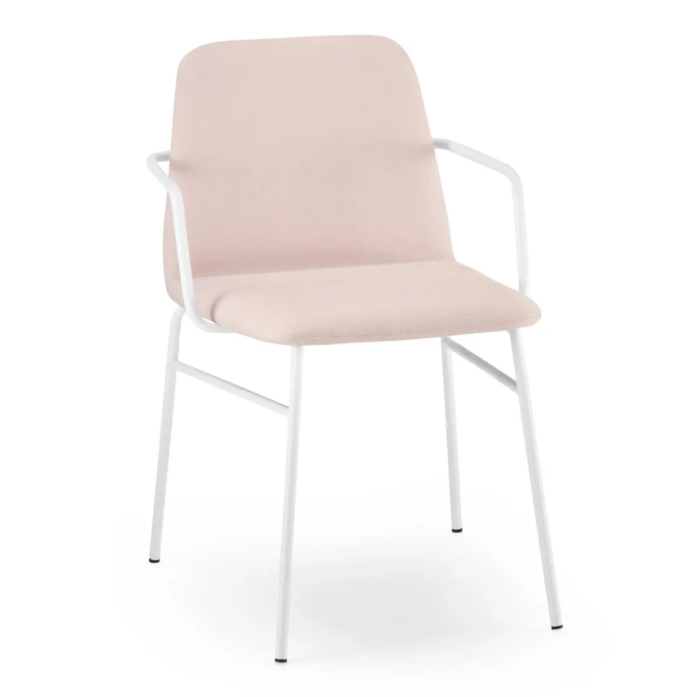 Viadurini Living Moderne Sessel-Luxus farbiger Stoffsessel mit Metallbasis Made in Italy - Molde