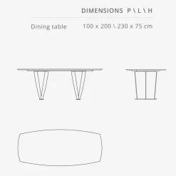 Viadurini Living Esstische Nach Mass|Esstische-Luxus rechteckiger Tisch aus Ombra-Marmor von Caravaggio und Metal - Naruto