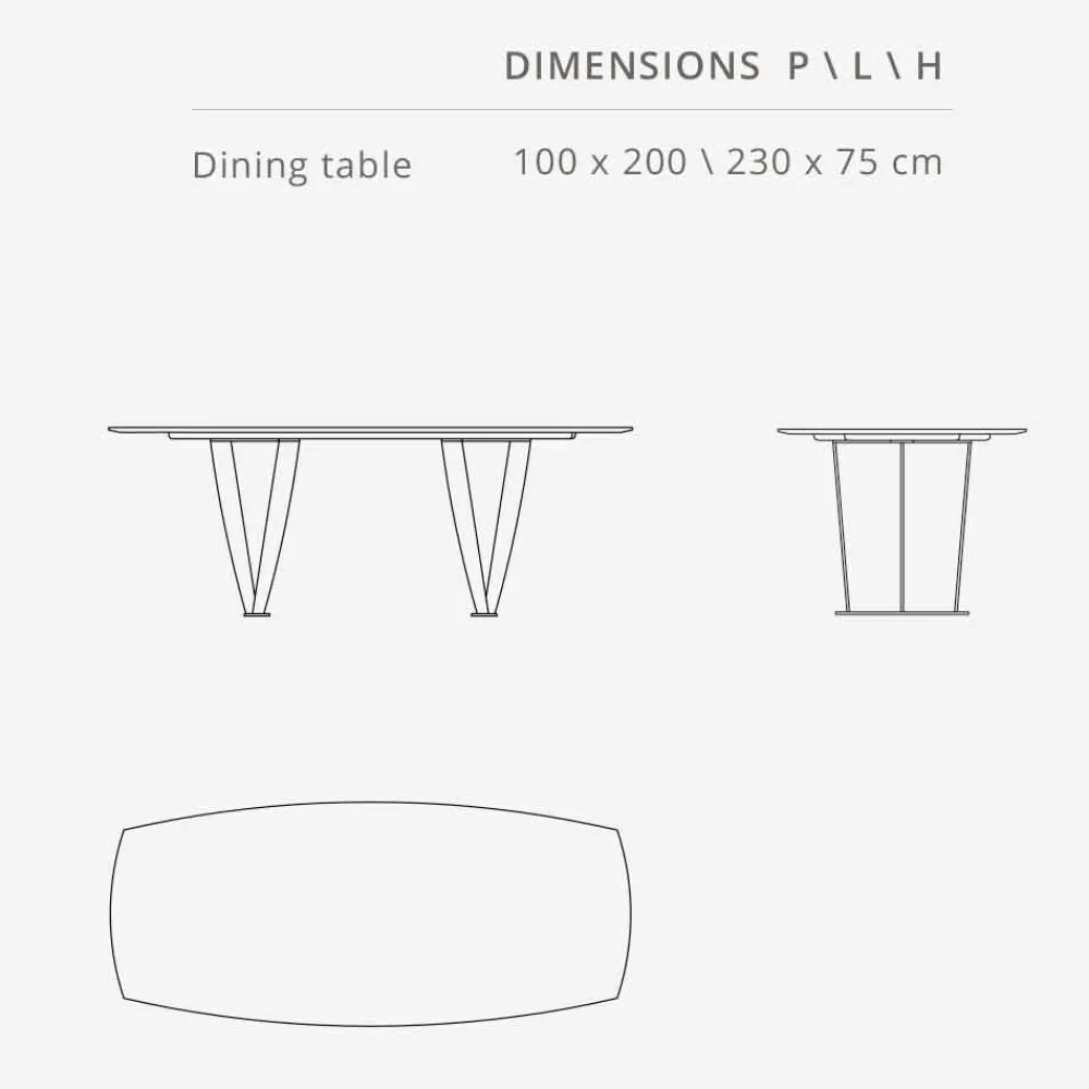 Viadurini Living Esstische Nach Mass|Esstische-Luxus rechteckiger Tisch aus Ombra-Marmor von Caravaggio und Metal - Naruto