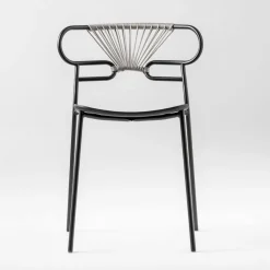 Viadurini Living Moderne Stühle-Luxus stapelbarer Stuhl aus Metall und Polyurethan Made in Italy 2 Stück - Trosa