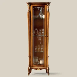 Viadurini Classic Vitrinen-Luxus Wohnzimmer Vitrine aus Holz 1 Tür Made in Italy - Cambrige