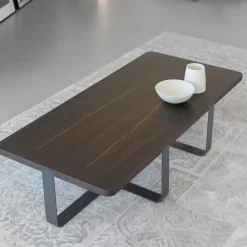 Viadurini Living Moderne Couchtische-Luxus-Couchtisch aus farbigem Metall und Holz - Anacleto