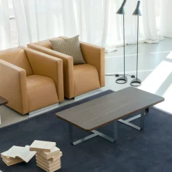 Viadurini Living Moderne Couchtische-Luxus-Couchtisch aus farbigem Metall und Holz - Anacleto