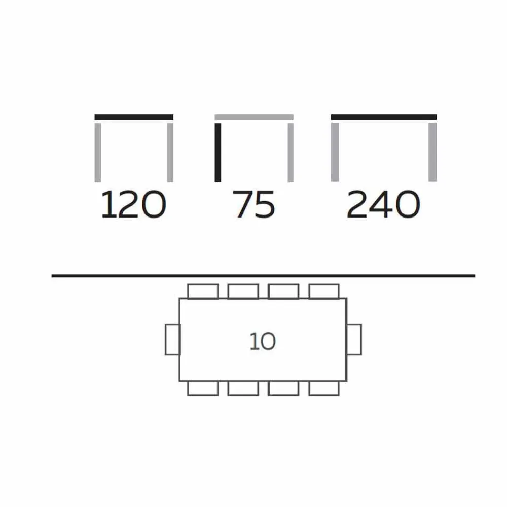 Viadurini Living Esstische-Luxus-Esstisch aus Steinzeug und Eschenholz Made in Italy - Croma