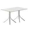 Viadurini in the Garden Gartentische Aus Aluminium-Luxus-Gartentisch aus Aluminium und Weiß Hpl oder Gunmetal - Filomena
