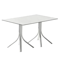 Viadurini in the Garden Gartentische Aus Aluminium-Luxus-Gartentisch aus Aluminium und Weiß Hpl oder Gunmetal - Filomena