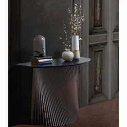 Viadurini Living Konsolentisch Flur-Luxus-Holzkonsole mit Marmorsteinzeugplatte Made in Italy - Oxide