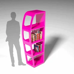 Viadurini Design Moderne Design Bücherregale-Made in Italy Bücherregal B-Side in modernem Design