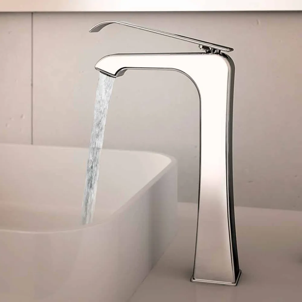 Viadurini Taps Waschbeckenarmaturen-Made in Italy Design Chrom Messing Waschtischmischer - Bonina
