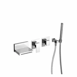Viadurini Taps Badewannearmaturen-Made in Italy Design Eingebauter Badewannenmischer - Panela