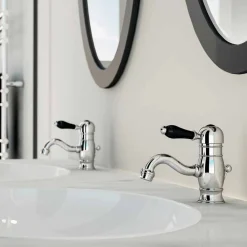 Viadurini Taps Waschbeckenarmaturen-Made in Italy Design Messing Arbeitsplatte Waschtischmischer - Binsu