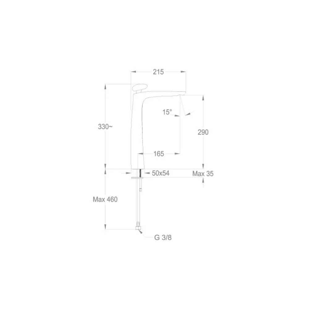 Viadurini Taps Waschbeckenarmaturen-Made in Italy Design Messing Waschbecken Mixer - Besugo