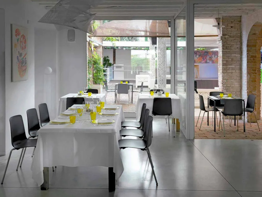 Viadurini Living Moderne Stühle-Made in Italy Esszimmerstuhl aus Metall und Polypropylen, 4-teilig - Carlita